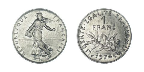 France 1 franc, 1974