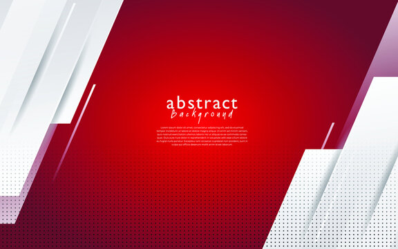 Red White Modern Abstract Background Design