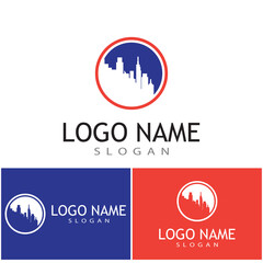 Modern City skyline . city silhouette. vector illustration in flat design