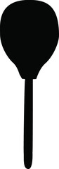 Spoon vector black cutlery