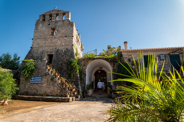 The Monastery Anafonitria. Zante. Greece. Oldest church. Zakynthos island. Summer, day time, sunset..good vibe.