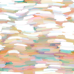 Wavy summer broken wavy stripe seamless background. Ombre color blend for beach swimwear, trendy fashion print. Streaks wave digital watercolor effect. High resolution repeat pattern material.