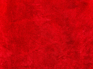 red velvet fabric texture used as background. Empty red fabric background of soft and smooth textile material. There is space for text.