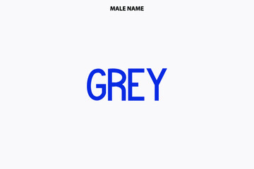 Male Name Grey  Calligraphy Bold Text Design