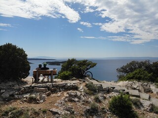 Landscape, Sea, Cloud, Mountainbike, Croatien