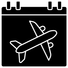 flight time solid icon