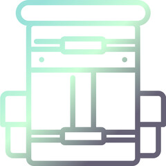 backpack gradient icon