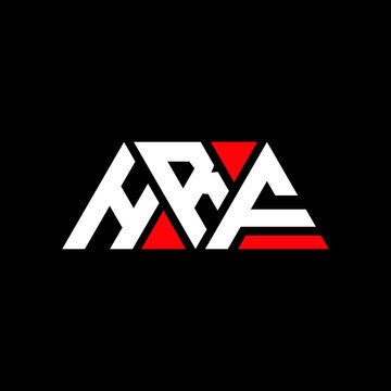 HRF triangle letter logo design with triangle shape. HRF triangle logo design monogram. HRF triangle vector logo template with red color. HRF triangular logo Simple, Elegant, and Luxurious Logo...
