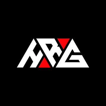 HRG triangle letter logo design with triangle shape. HRG triangle logo design monogram. HRG triangle vector logo template with red color. HRG triangular logo Simple, Elegant, and Luxurious Logo...