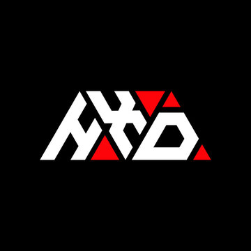 HXD triangle letter logo design with triangle shape. HXD triangle logo design monogram. HXD triangle vector logo template with red color. HXD triangular logo Simple, Elegant, and Luxurious Logo...