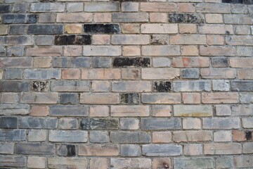 Close up of multi coloured bricks