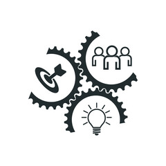 success icons on white background