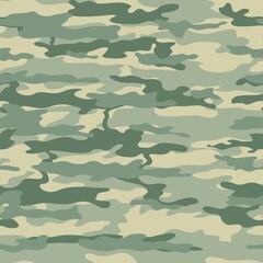 Camouflage military seamless pattern vector texture. Army background.