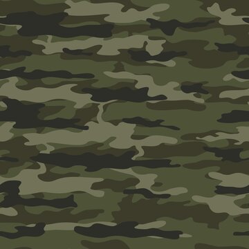 Abstract forest background camouflage seamless modern texture, army pattern. Disguise.