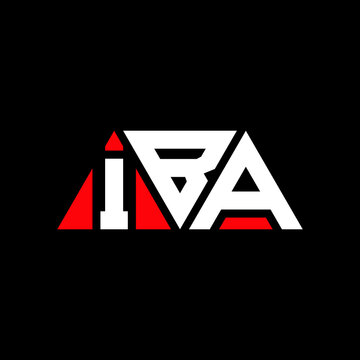 IBA triangle letter logo design with triangle shape. IBA triangle logo design monogram. IBA triangle vector logo template with red color. IBA triangular logo Simple, Elegant, and Luxurious Logo...