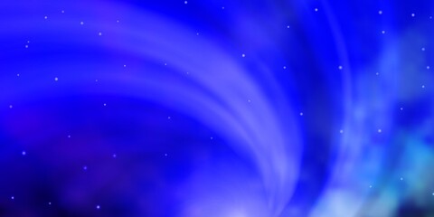 Obraz premium Light Blue, Green vector background with small and big stars.