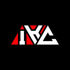IKC triangle letter logo design with triangle shape. IKC triangle logo design monogram. IKC triangle vector logo template with red color. IKC triangular logo Simple, Elegant, and Luxurious Logo...