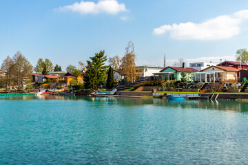 Fototapeta premium Urlaubsfeeling am Lago di Alpi bei Erfurt - Thüringen - Deutschland