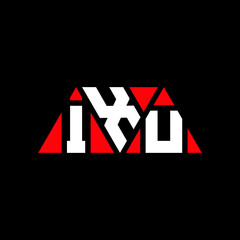 IXU triangle letter logo design with triangle shape. IXU triangle logo design monogram. IXU triangle vector logo template with red color. IXU triangular logo Simple, Elegant, and Luxurious Logo...