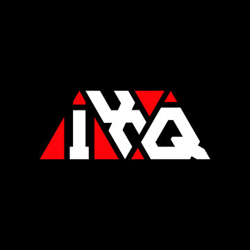 IXQ triangle letter logo design with triangle shape. IXQ triangle logo design monogram. IXQ triangle vector logo template with red color. IXQ triangular logo Simple, Elegant, and Luxurious Logo...