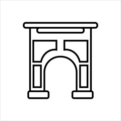 Ancient arch icon vector illustration symbol