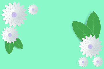 background with beautiful colorful flower. Vector illustration template.banners.