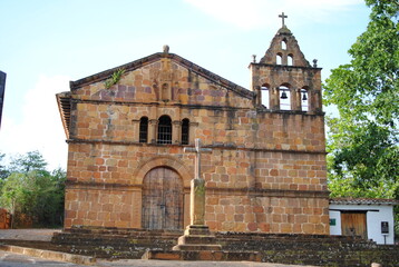 Fototapeta na wymiar Capilla de Santa Bárbara, Barichara, Colombia