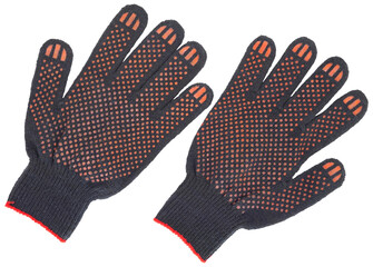 Protective gloves. Isolated on a white