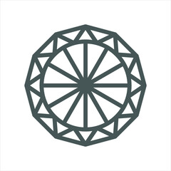 Crystal Diamond Jewel simple line icon