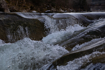 river rapids in the Carpathian mountains in Yaremche Ukraine