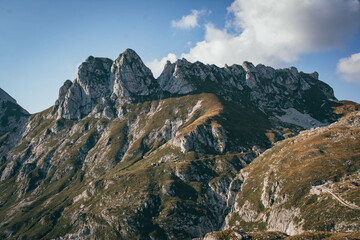 View of the mountains in the summer