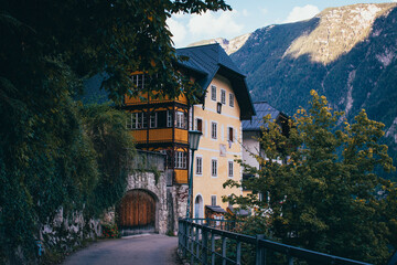 The village of Hallstatt in Austria on Beautiful Summer Day