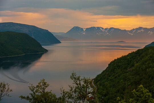 Kvaenangenfjord in Troms/ Norwegen