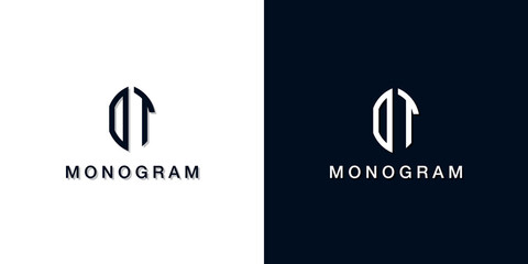 Leaf style initial letter OT monogram logo.