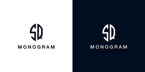 Leaf style initial letter SQ monogram logo.