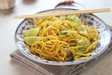 Japanese food fried noodles Yakisoba