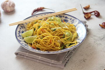 Japanese food fried noodles Yakisoba