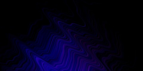 Dark Pink, Blue vector background with curves.