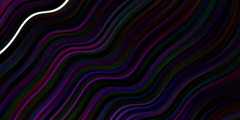 Dark Purple, Pink vector pattern with wry lines.