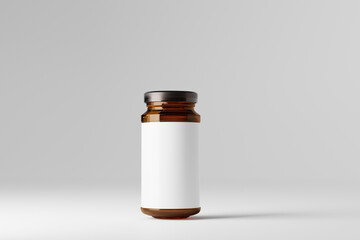 Amber Glass Bottle or Jar