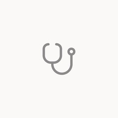 Stethoscope vector icon sign symbol
