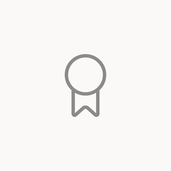 Outline badge vector icon sign symbol