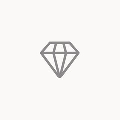 Diamond vector icon sign symbol
