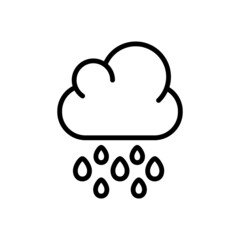Rain Icon Logo Design Vector Template Illustration