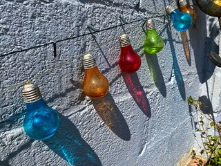 Garden light shadows