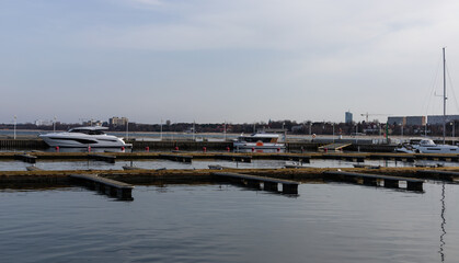Obraz premium Marina in Sopot before the summer season
