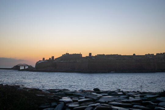 sunset over the sea