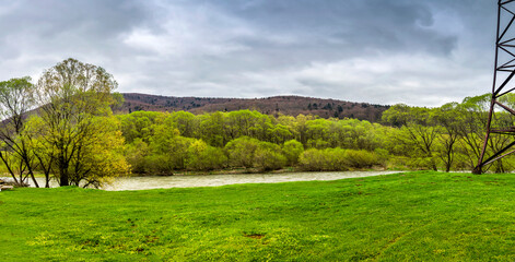 Opir river in the Carpathian mountains, Skole Beskids National Nature Park, Ukraine
