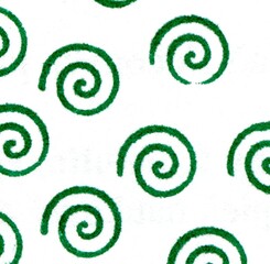 green snails on a white background, frayed edges, background, wallpaper, pattern