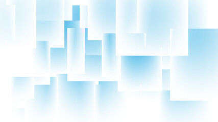 Modern Abstract Background with Motion Square Mosaic Elements and Light Blue Gradient Color